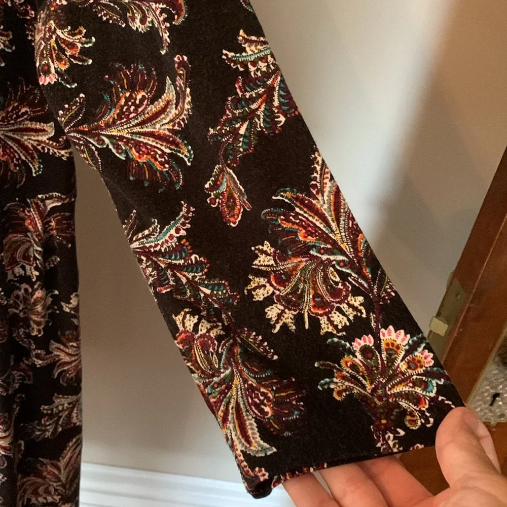 J.Jill Wearever collection floral paisley 3/4 sleeve dress. Worn 1x‎